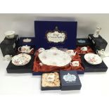 A collection of boxed Royal Crown Derby items in P