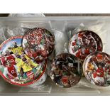 A large collection of Arsenal collectors plates an