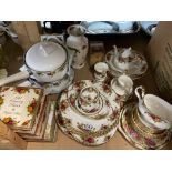 A large assorted collection of Royal Albert Old Co