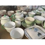 A collection of decorative English porcelain tea c