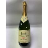 6 vintage 150cl bottle of Harrods Brut Champagne.