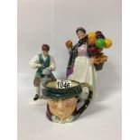 A Royal Doulton Balloon lady figure, The silversmi