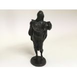 19th century bronze figure of William Shakespeare