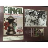 A collection of West Ham items including framed an