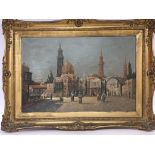 A pair of late 19th century oil paintings views of