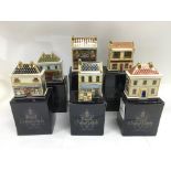 Six boxed Royal Crown Derby paperweights in the fo