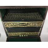 A cased Hohner accordion. NO RESERVE