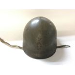 Rare WW2 Japanese Rikusentai Paratrooper Helmet Pa