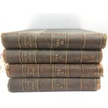 Four leather bound volumes of the 'History Of Surr