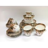 A Royal Albert tea set comprising eight cups and s