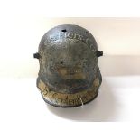 WW1 German M16 Helmet with Post War Memorial Paint