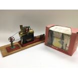 A Mamod Minor 2 steam engine with boxed accessorie