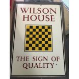 A Wilson house enamel sign 46 by 30 cm .