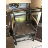 A George III chair with a solid seat. NO RESERVE