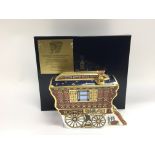 A boxed Royal Crown Derby 'The Lodge Wagon' paperw