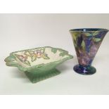A Maling Ware Vase lustre finish with flowers and
