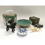 A collection of Chinese and Oriental porcelain, a