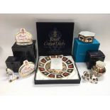A collection of Royal Crown Derby items comprising