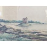 Two framed watercolours possible Scottish costal s