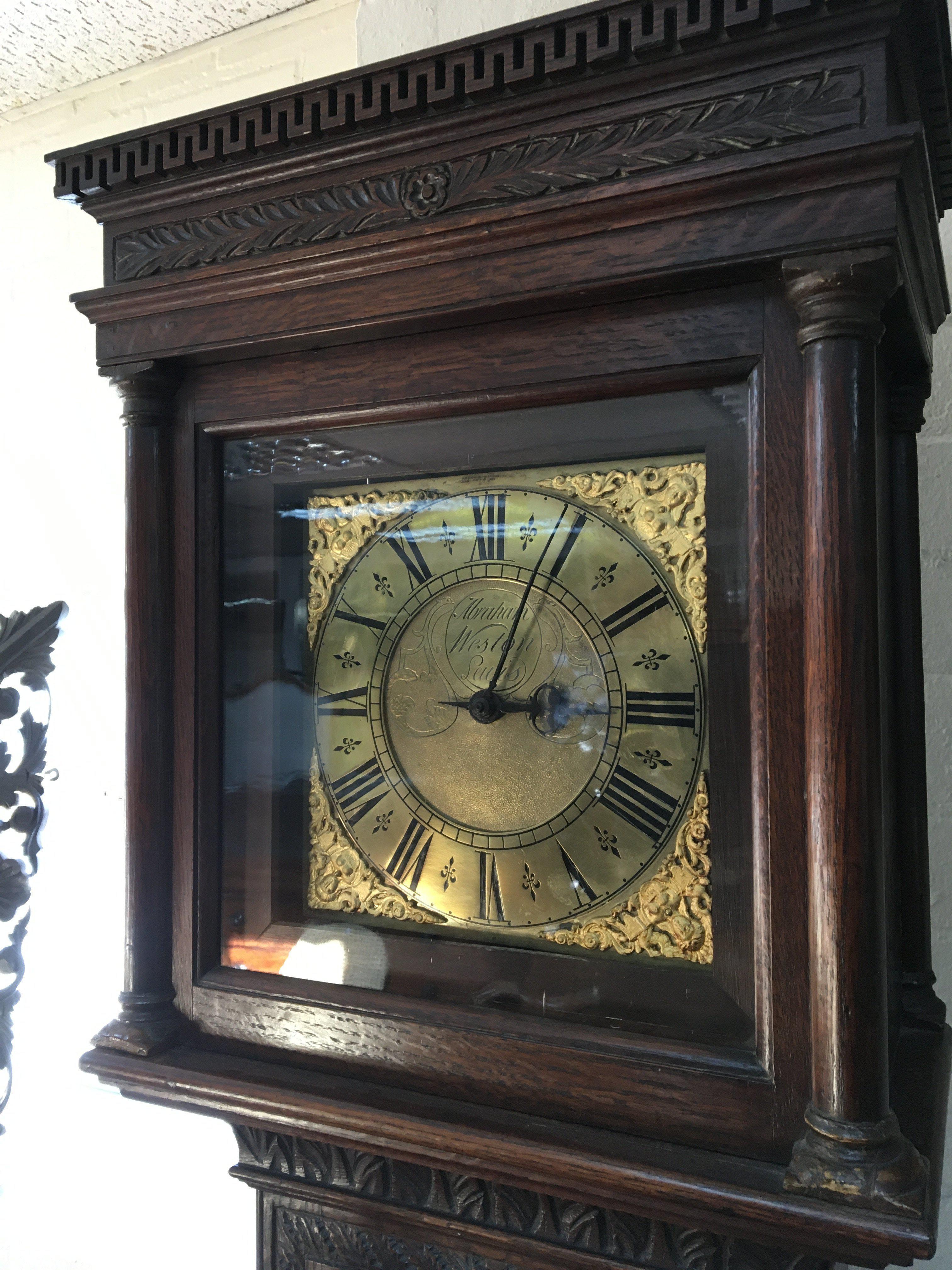 A late 17th century long case clock 30h going with