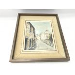 Framed study of cotwold street by M Simmons NO RES