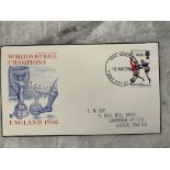 1966 World Cup Forged FDC + Court Letters: Massive story in 1967 that made the news. Stamp