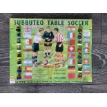 Subbuteo 1966 World Cup Football Display: Must view item consisting of a player from all 16 teams