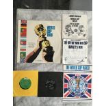 1966 World Cup Football Records + LPs: 12 inch double album with both final squads pictured inside