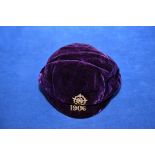 1906 England International Football Cap v Scotland: Full International issued to Corinthian player