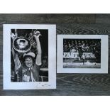 Liverpool Signed Football Prints: Both quality black and white prints by Popperfoto. One of super