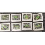 1966 World Cup Dinner Place Mats: Excellent condition set of all 8 venue place mats. Possibly unused