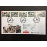 1996 George Best Signed FDC: Royal Mail Evening Standard FDC featuring all 5 Football Legends