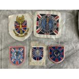 1966 Football World Cup Blazer Badges: Five different cloth badges including one made by Umbro