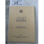 1966 Italy World Cup Press Booklet + Photos: Superb 40 page booklet produced in Rome we believe