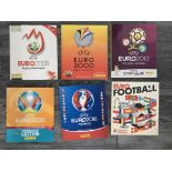 Panini Euros Complete Albums Of Football Stickers: 1976 2000 2008 2012 and 2016 all complete in very