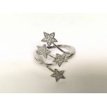 9ct white gold diamond ring 30pts