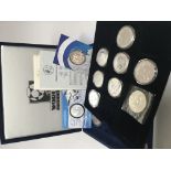 A collection of silver one ounce coins other silve