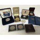 A collection of coins silver proof crown Festival