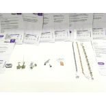 5 x various earrings and 3 x bracelets all with CO