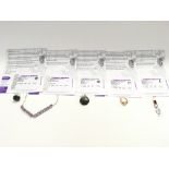 Collection of various items of silver jewellery in