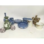 Quantity of various colour Wedgwood with other Chi