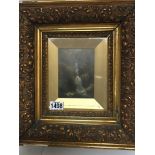 A gilt framed oil painting 19th century view of a