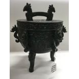 An oriental Ice Bucket in the form of a Chinese Senzor
