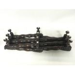 Good Victorian hanging coat hanger with ten variou