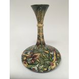 A Moorcroft vase of Persian shape tube-lined decor