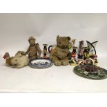 Lorna Bailey decor pieces, vintage toys, a Pallisy