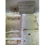 A small collection of mixed ephemera including documents from Provincial Bank of England and Ireland