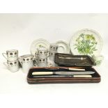 A Kensington Butterfield tea and dinner set, one o