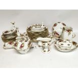 Box of Royal Albert Old country roses design dinne