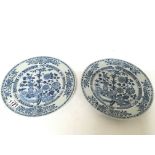Two late 18th century Chinese Export blue and whit